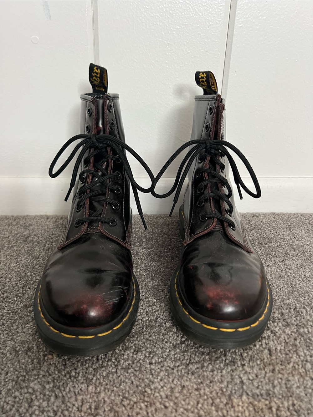 Burgundy Lace-Up Dr. Marten’s